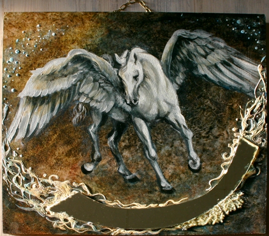 Pegasus , nachtleuchtend